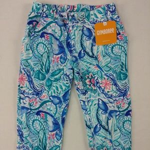 Gymboree Girls Butterfly Elastic Waist Pants sz 3T